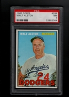 1967 Topps #294 Walter Alston PSA 7 NM LOS ANGELES DODGERS